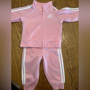 Baby Girl Adidas Track suit pink